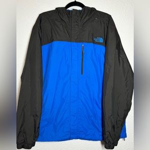 THE NORTH FACE Waterproof Hooded Rain Jacket Black/Blue men’s
